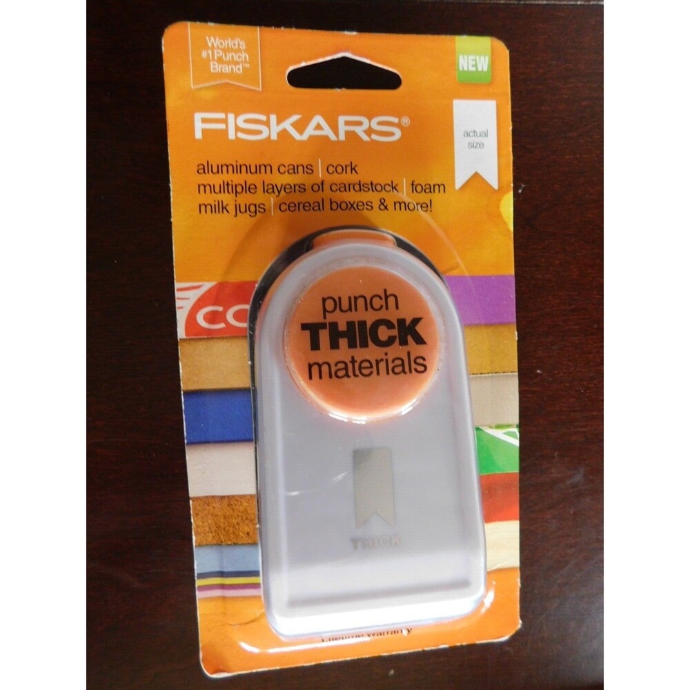 Fiskars 109220-1001 1" Banner Thick Material Tag Punch